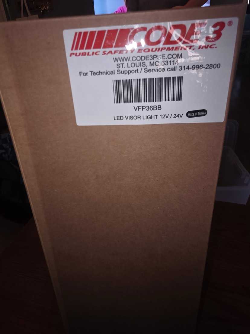 Code 3 blue visor light — photo 2