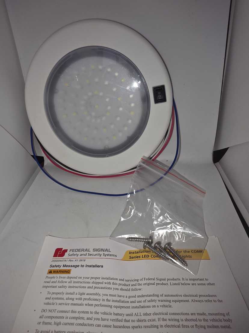 Federal signal blue dome light — photo 4