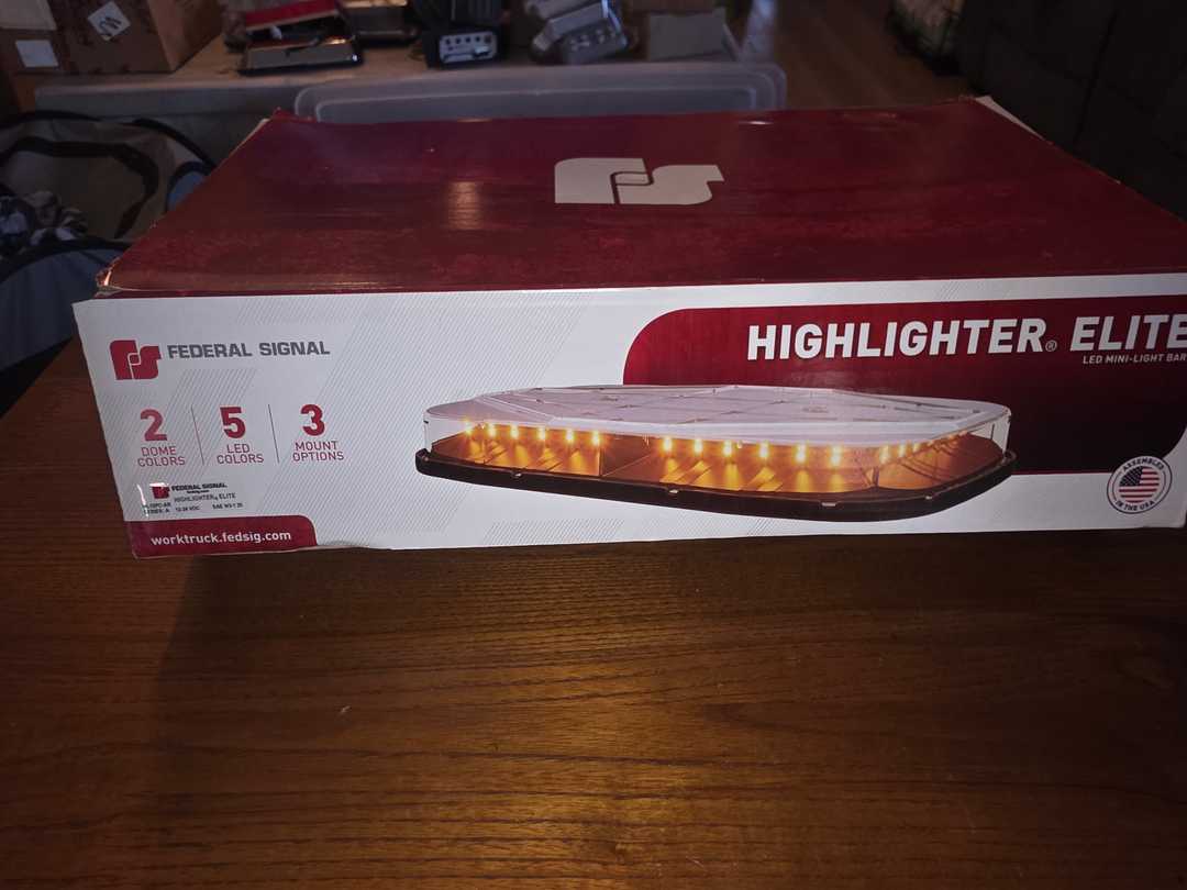Federal signal hilighter elite amber red