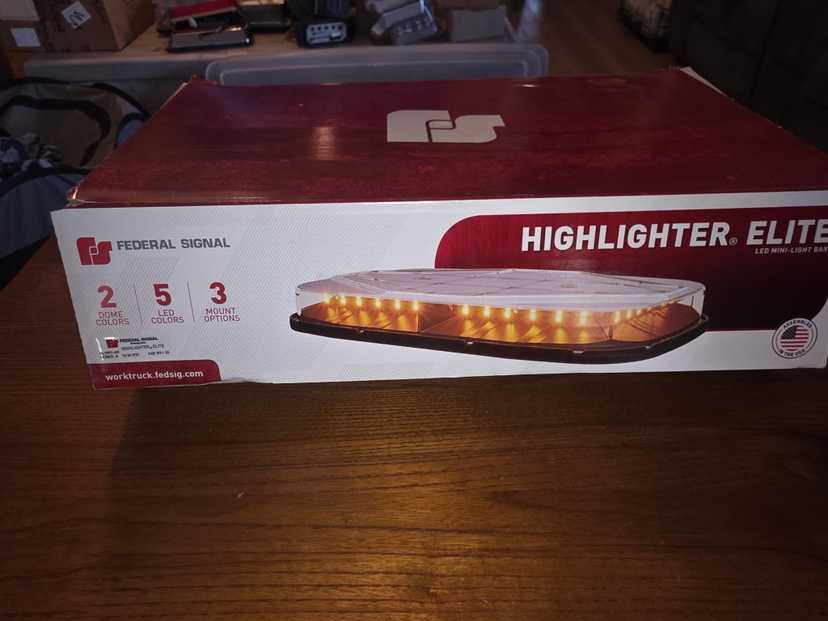 Federal signal hilighter elite amber red