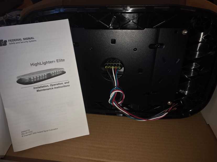 Federal signal hilighter elite amber red — photo 6