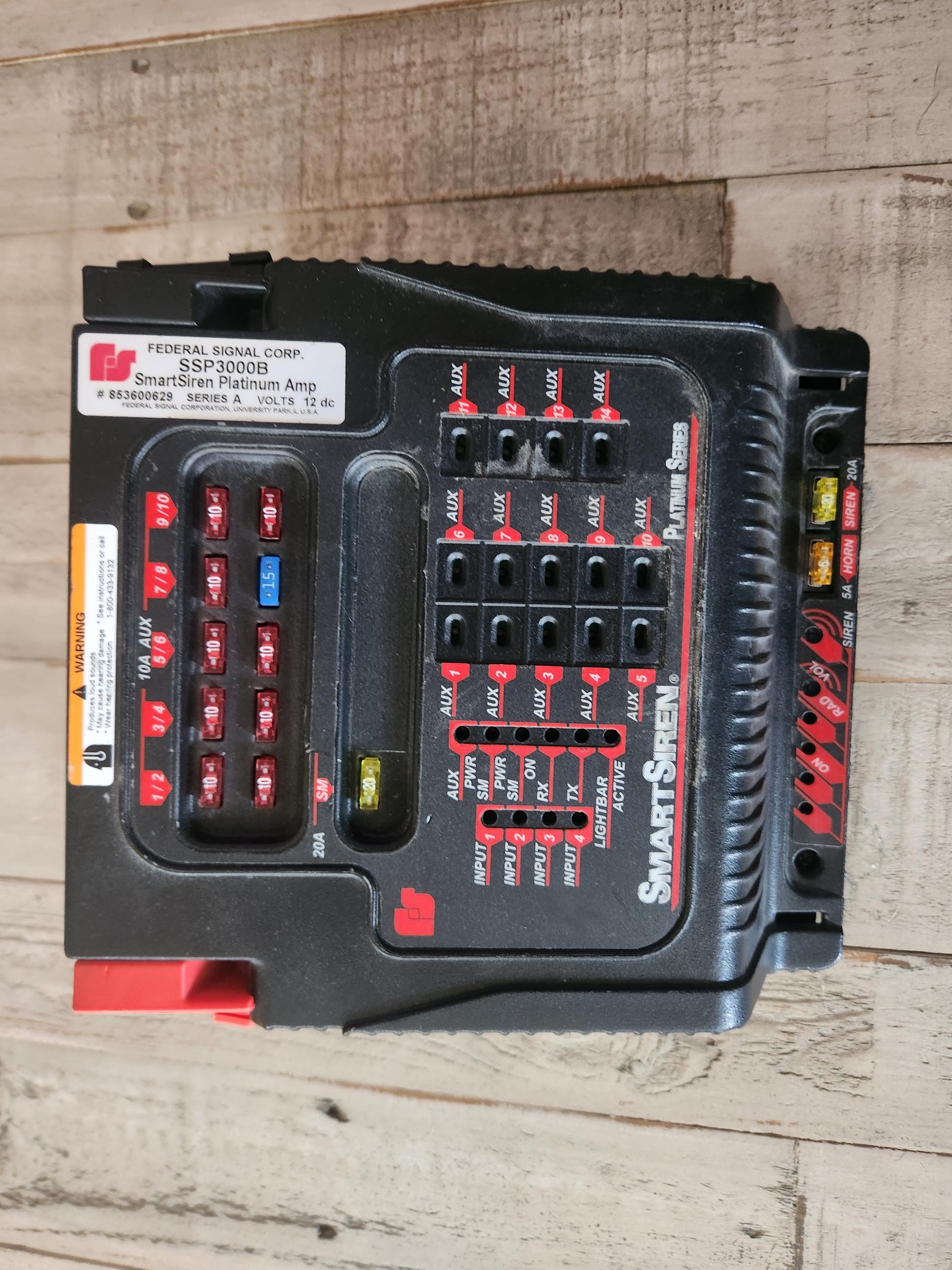Federal signal smart siren amp working - image 1