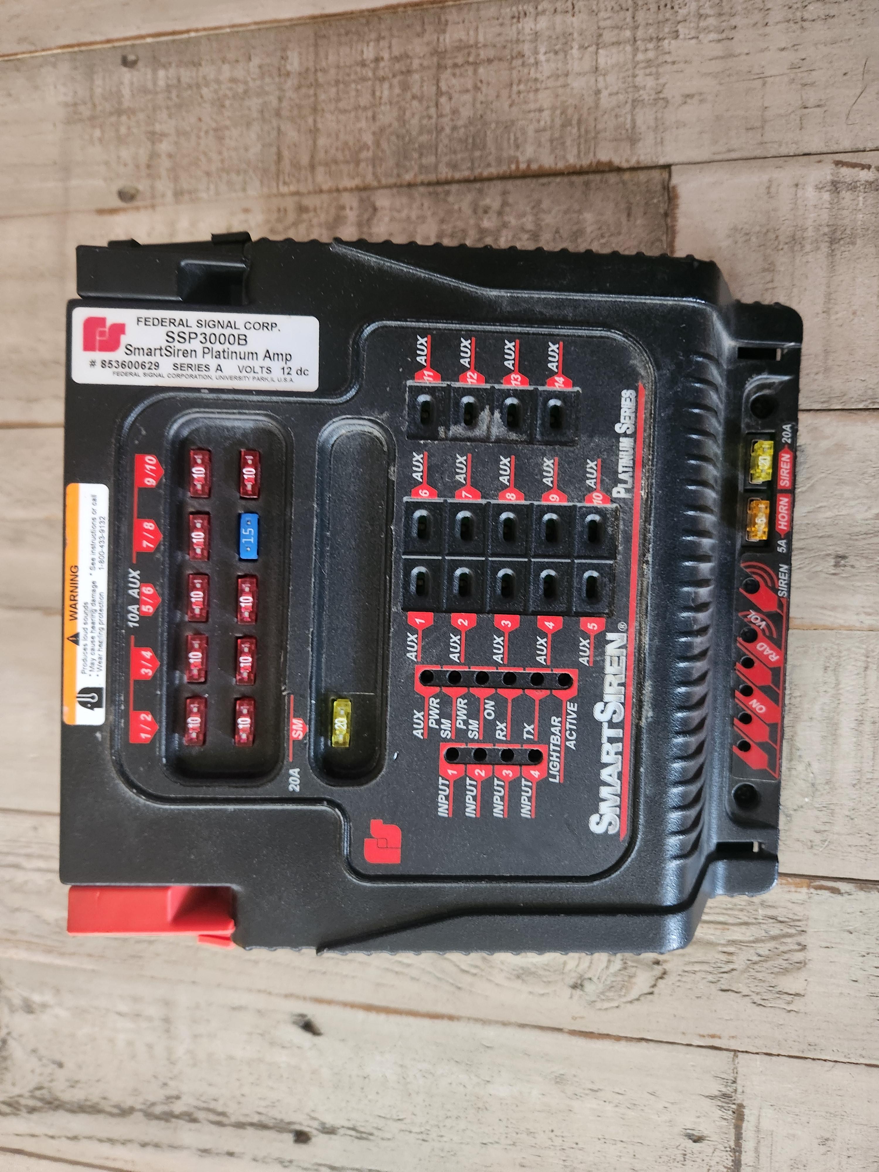 Federal signal smart siren amp working - image 1