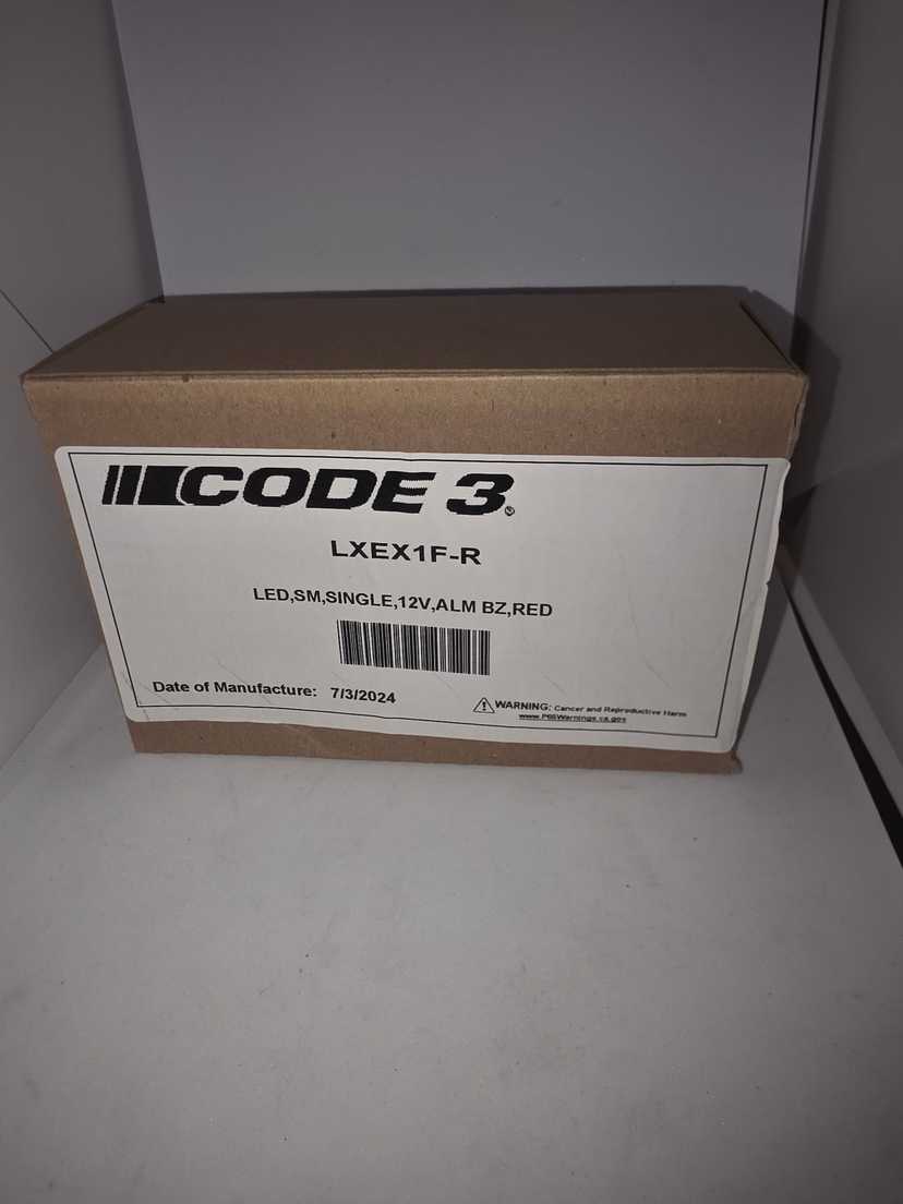Lot of 3 code 3 ledx lightheads red — photo 2