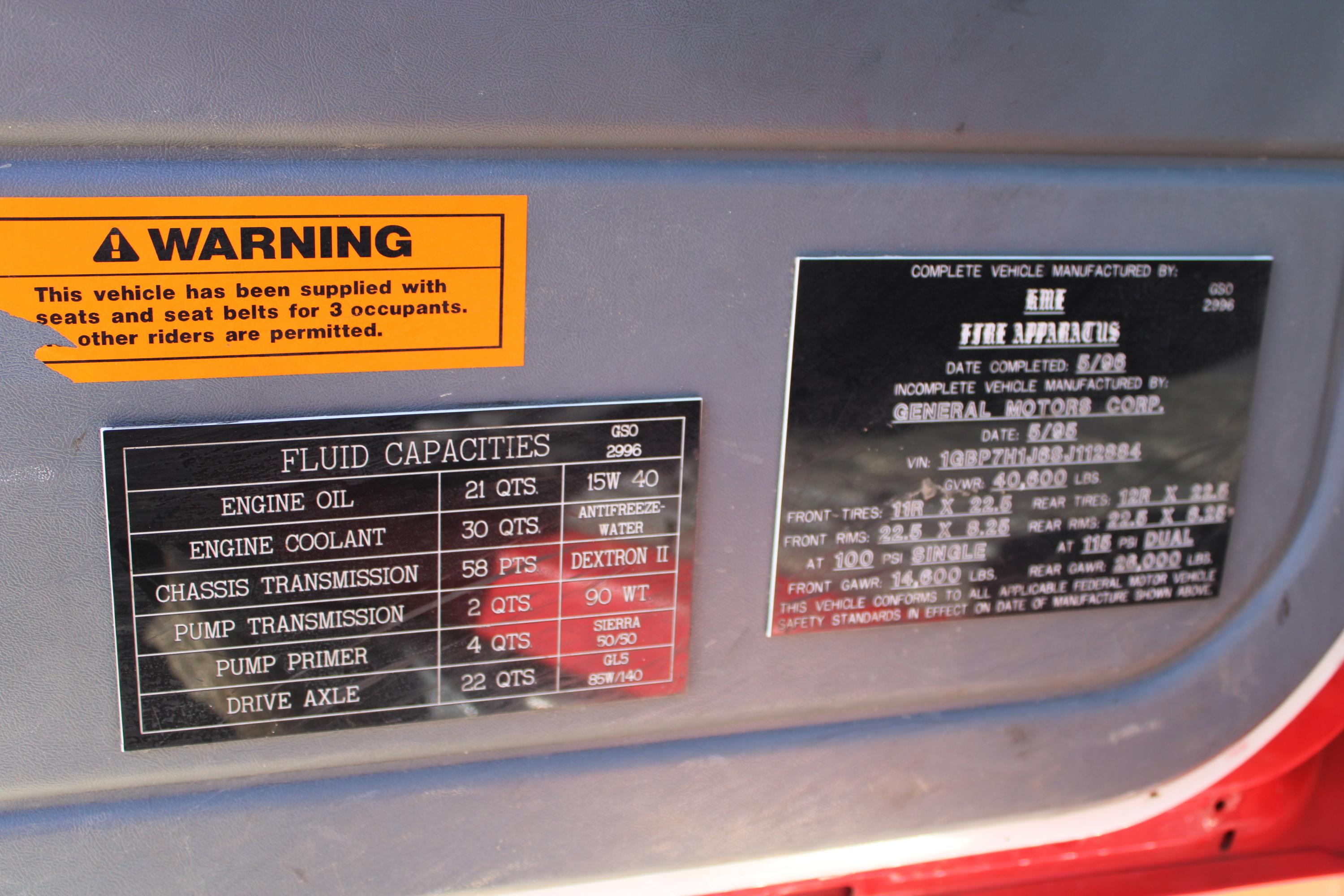 1996 KME Chevrolet Tanker - image 33