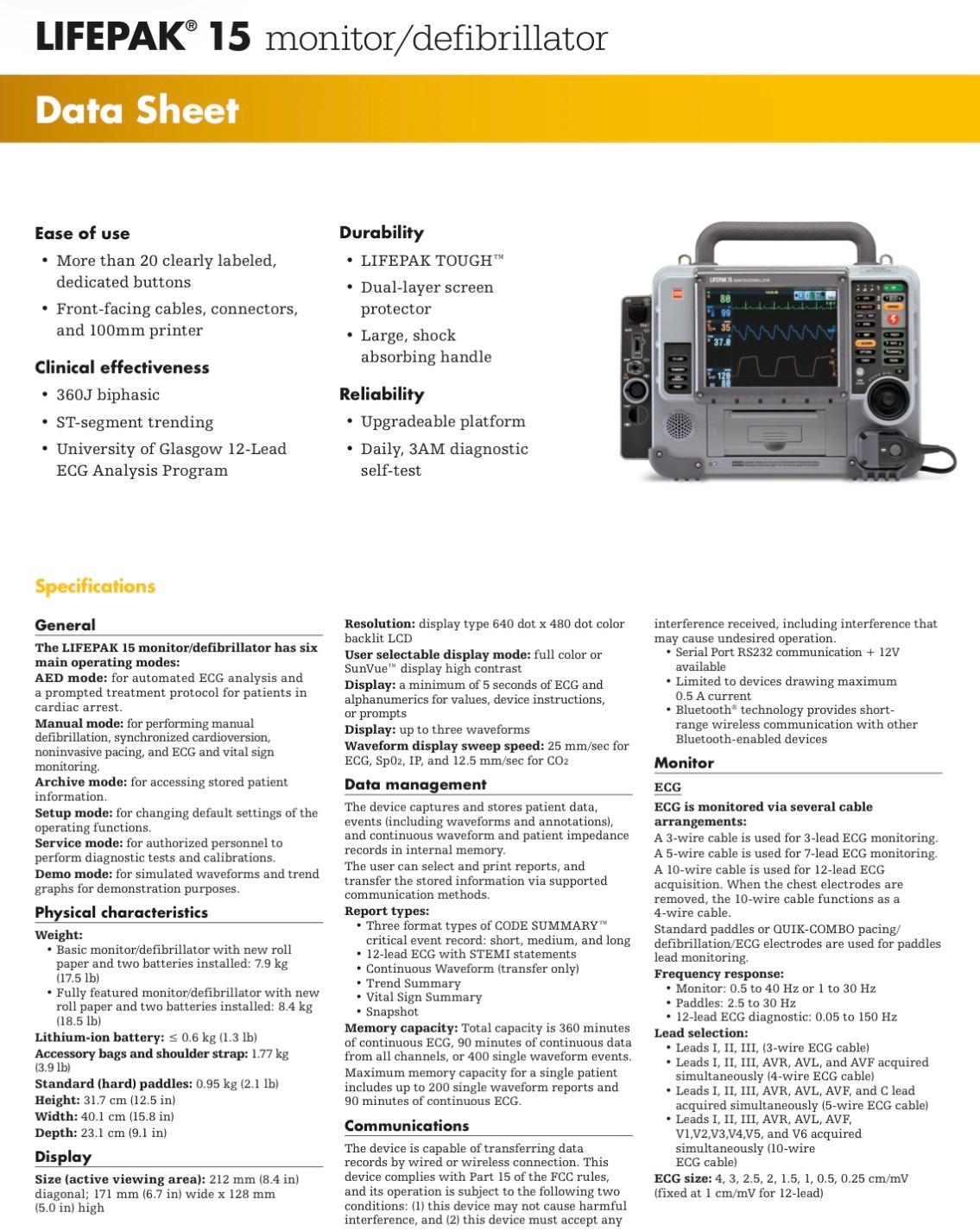Physio Control Lifepak 15 V2 - image 5