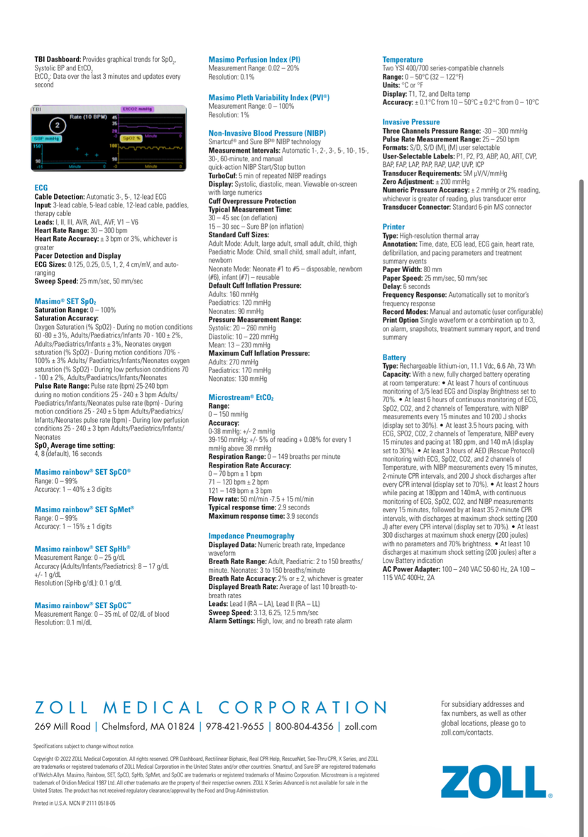 ZOLL X Advanced Monitor/Defibrillator — photo 5
