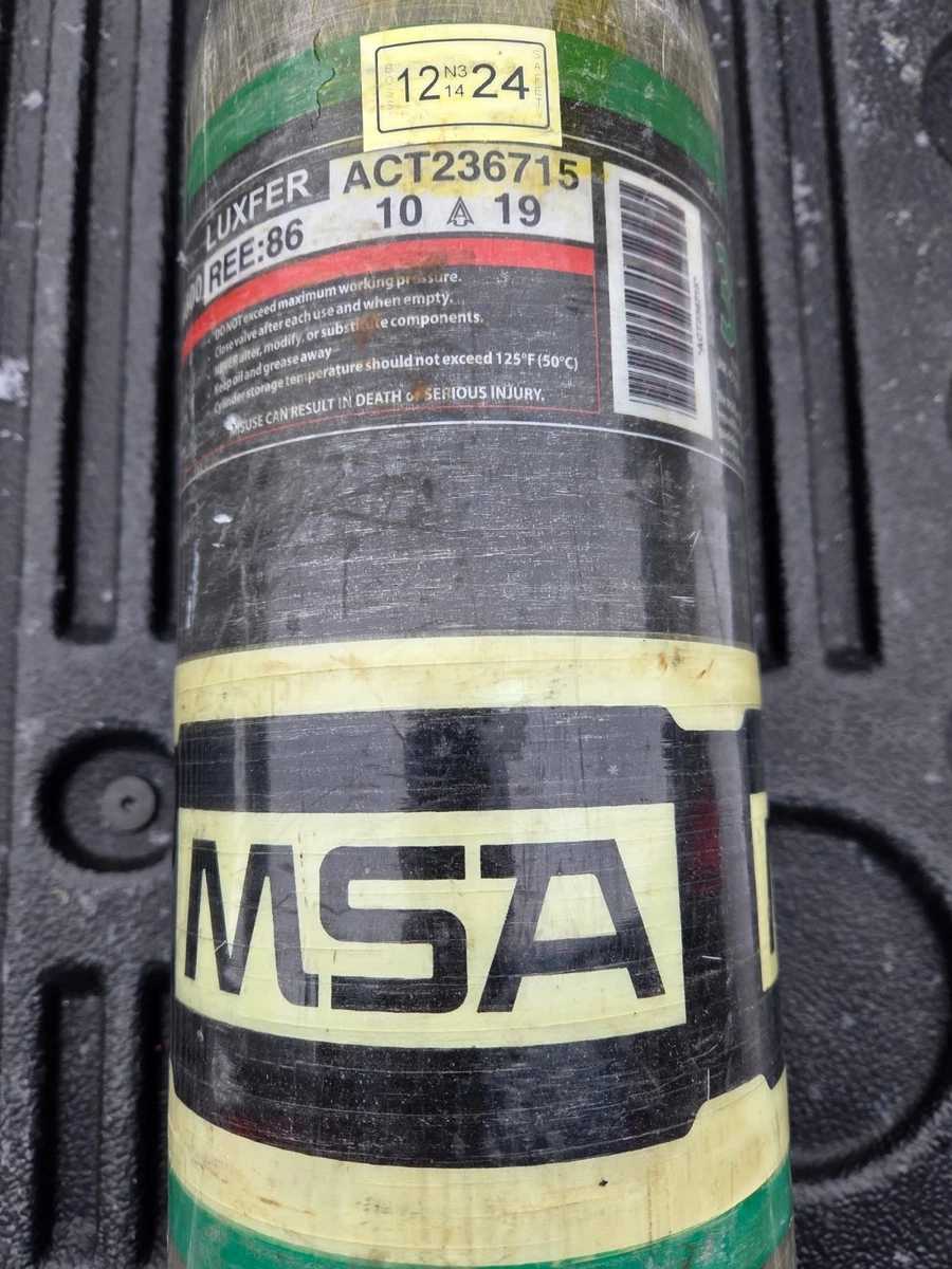 MSA G1 30-Minute 4500 SCBA bottle mfg 10/2019 current hydrostatic test
