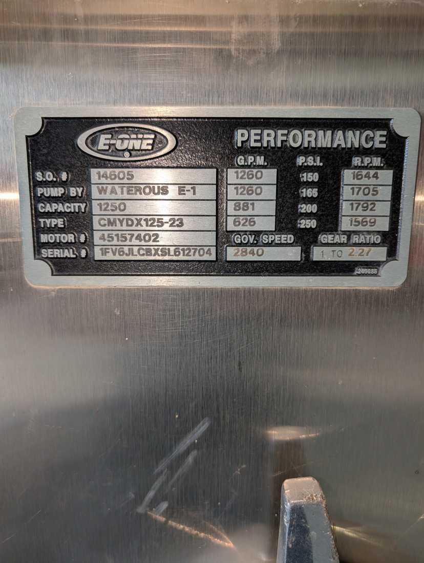 1995 E-One Freightliner Pumper — photo 8