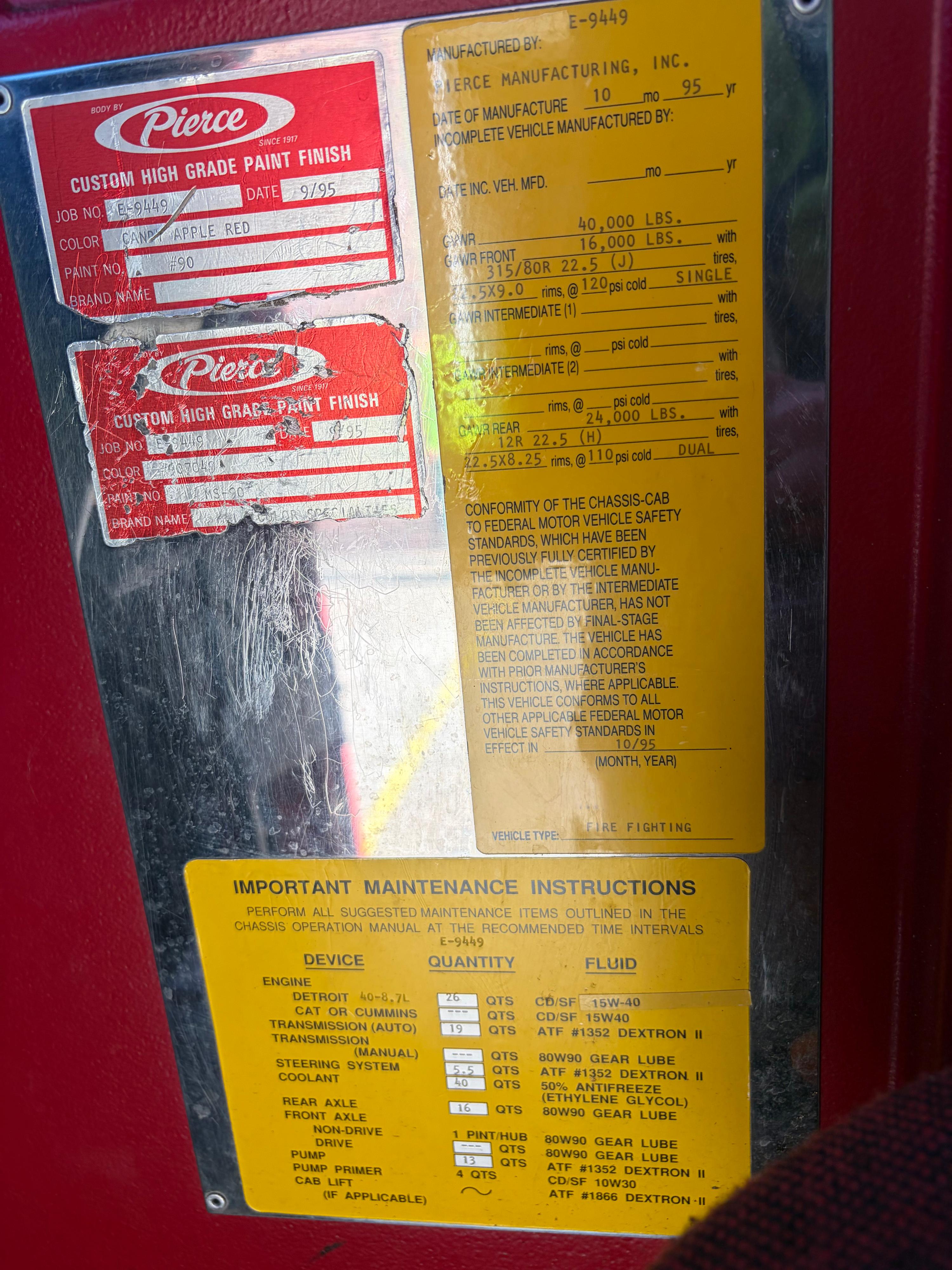 1995 Pierce Pumper - image 64