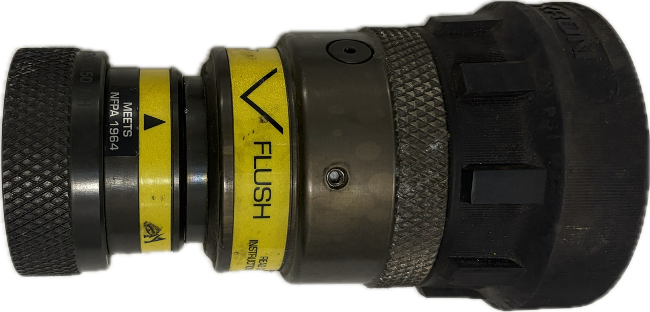 Used Akron Brass Style 4817 Assault Fire Hose Nozzle Tip - 125 GPM @ 75 PSI - image 1
