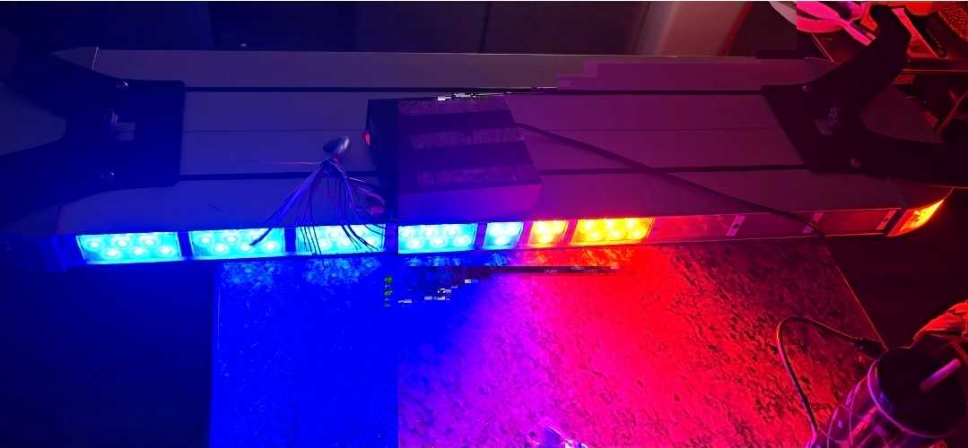 Tomar Red and Blue NFPA light bar