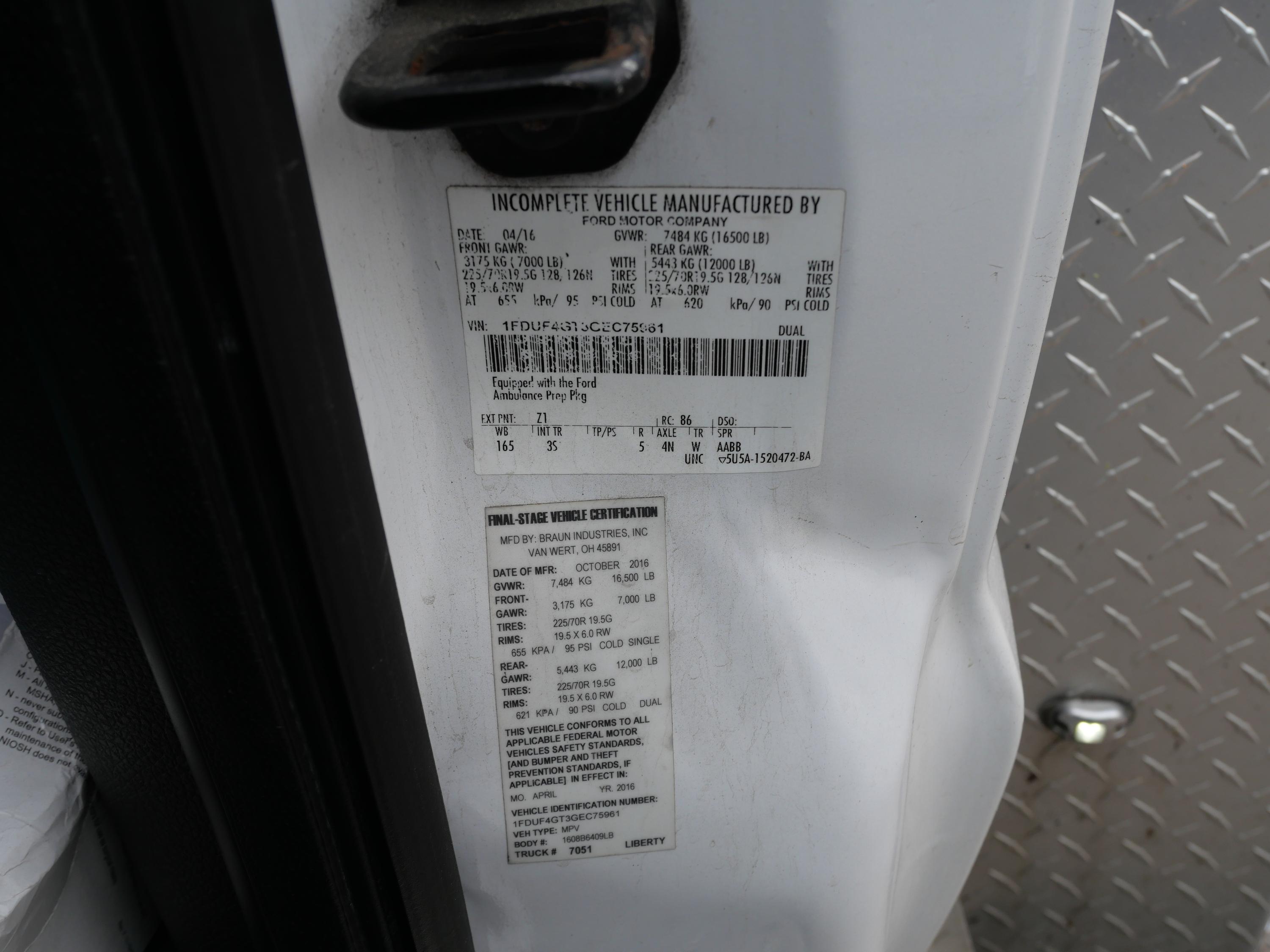 2016 Braun F-450 Type I - image 15