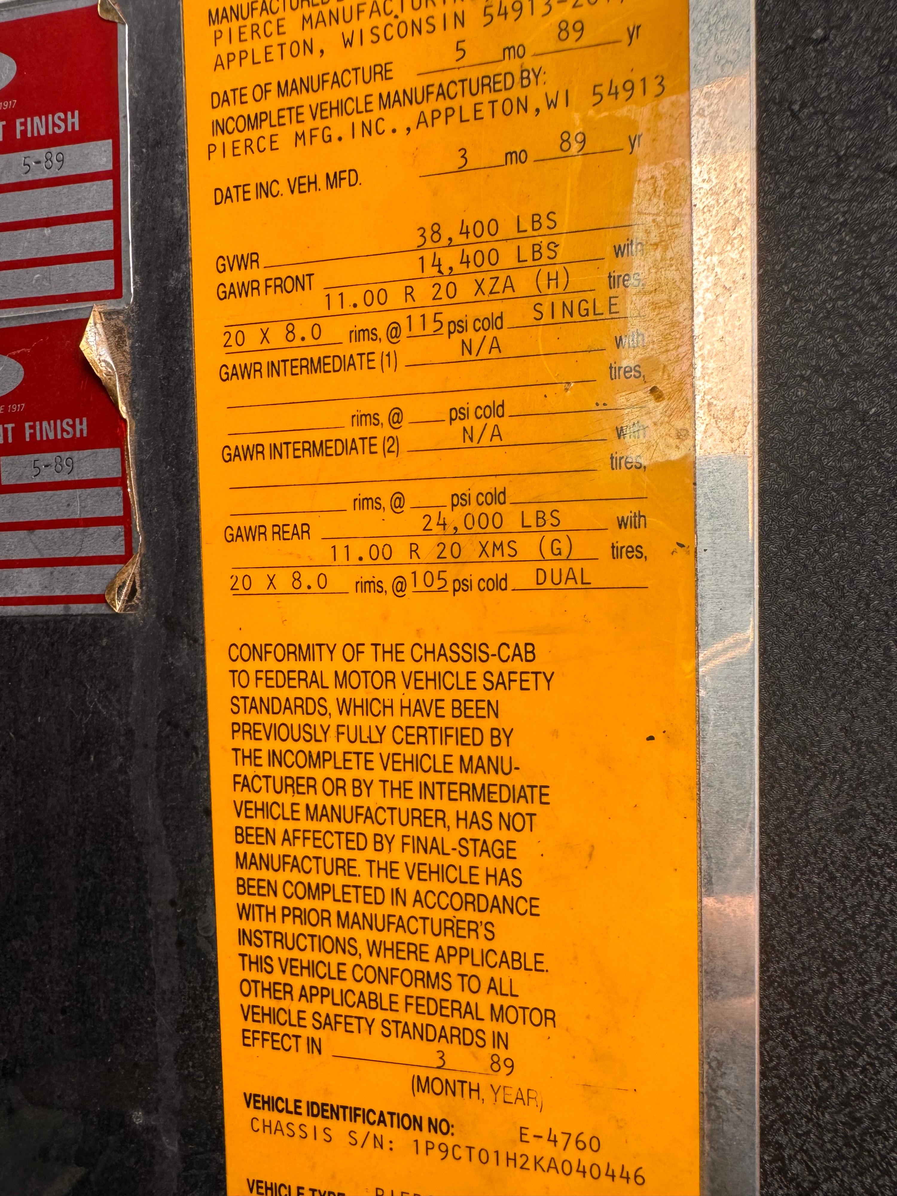 1989 Pierce Dash Pumper - image 38