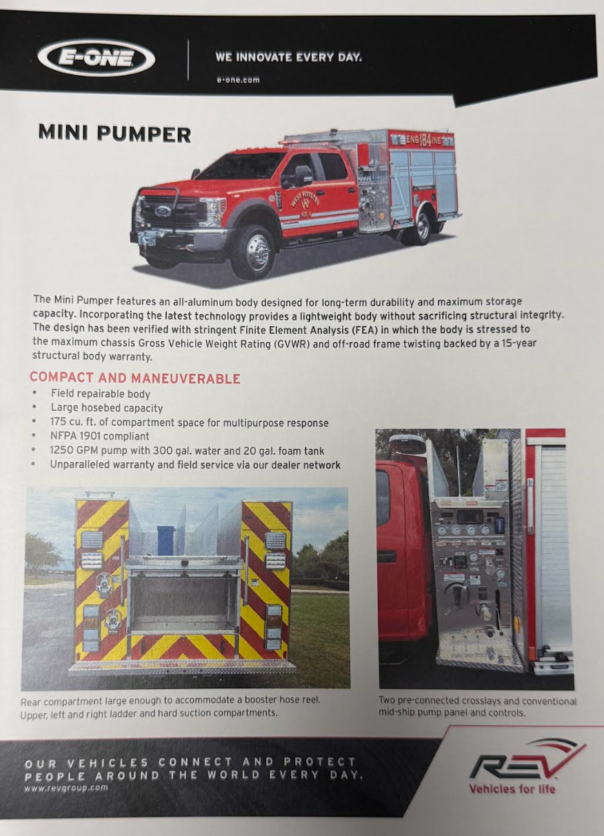 2025 E-One Ford 4x4 Mini Pumper - image 13