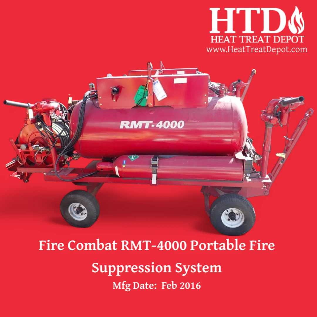 Fire Combat Portable Fire Suppression System - RMT-4000 w/ 240 gal Tank