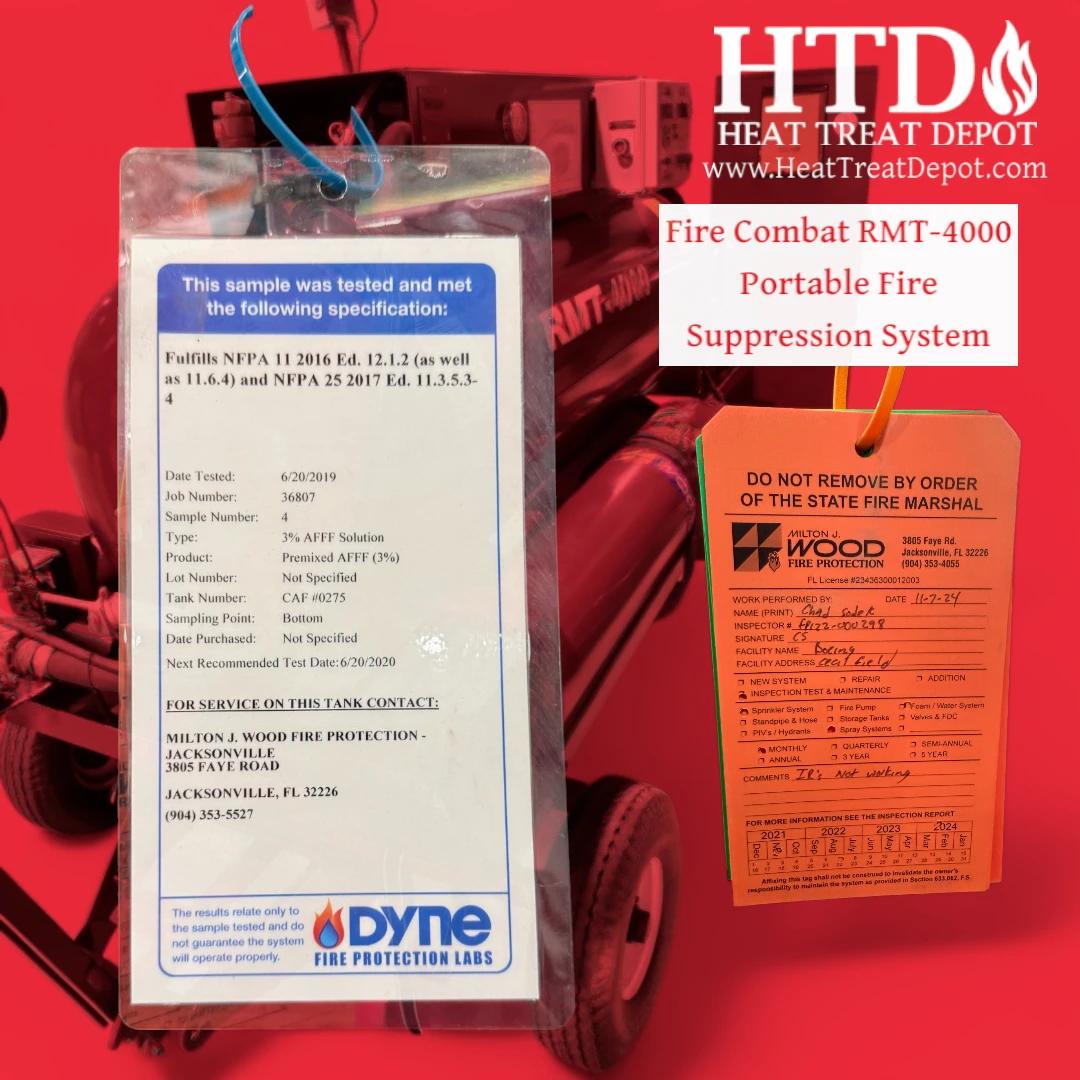 Fire Combat Portable Fire Suppression System - RMT-4000 w/ 240 gal Tank - image 9