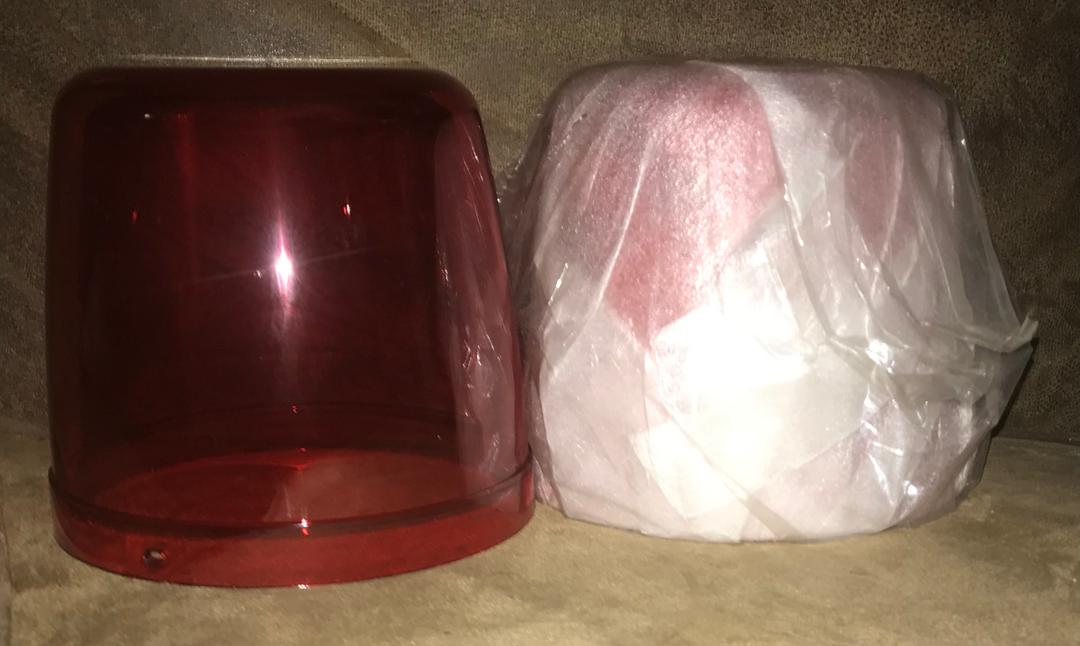 Pair of red code 3 domes for the 550 light