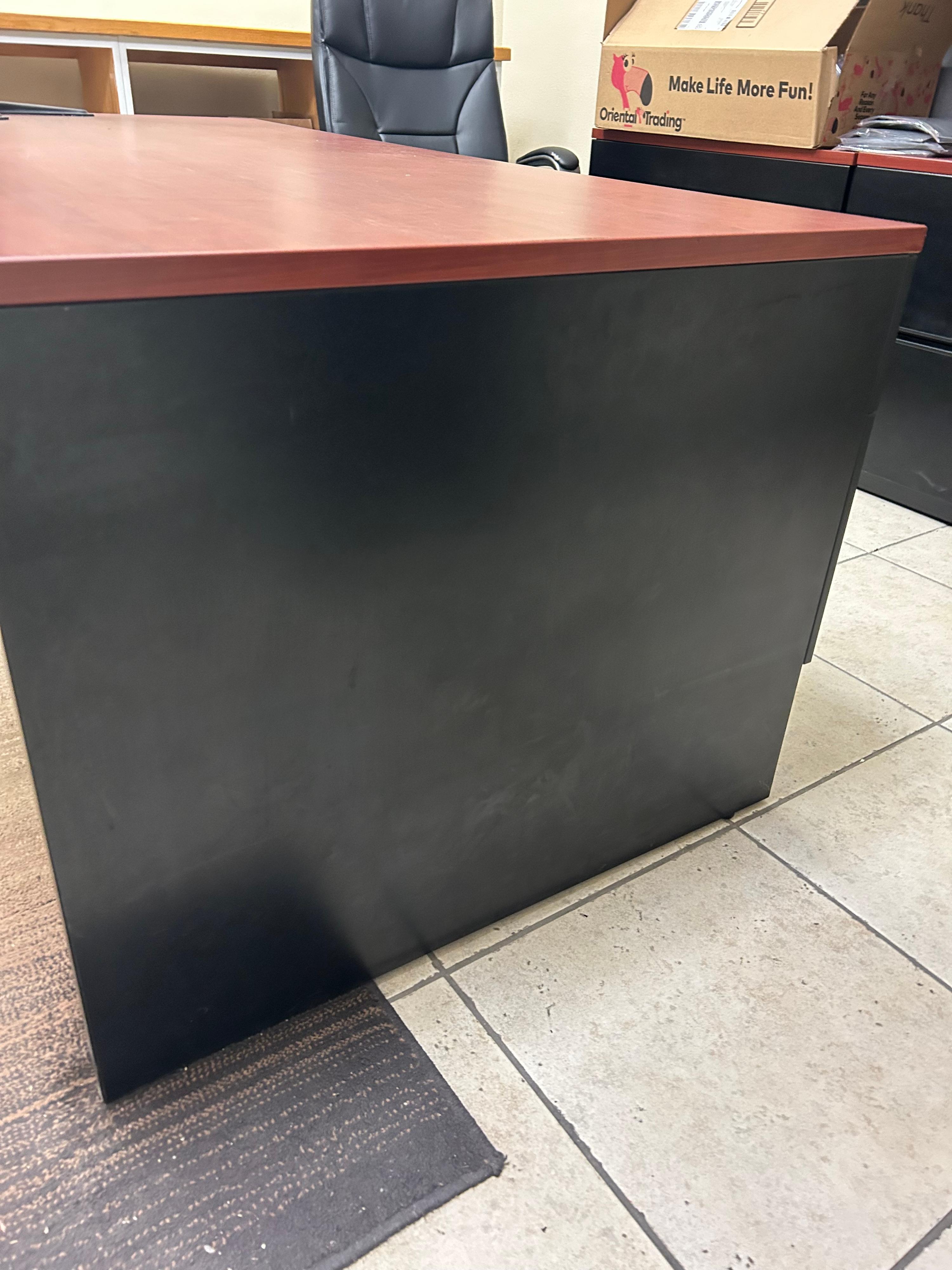 Office Desk, Cabinet, Monitors and Chairs  - image 8