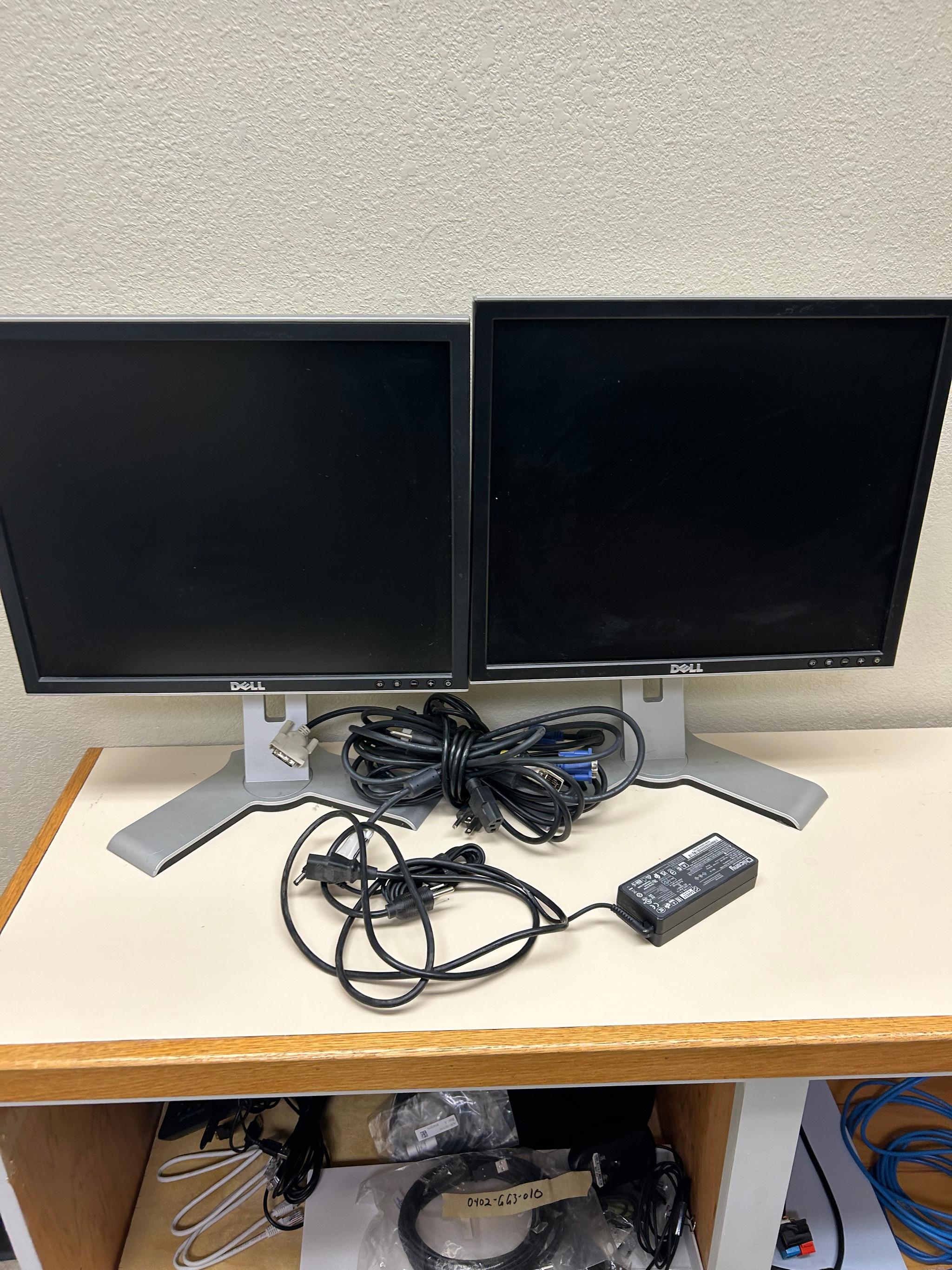 Office Desk, Cabinet, Monitors and Chairs  - image 5