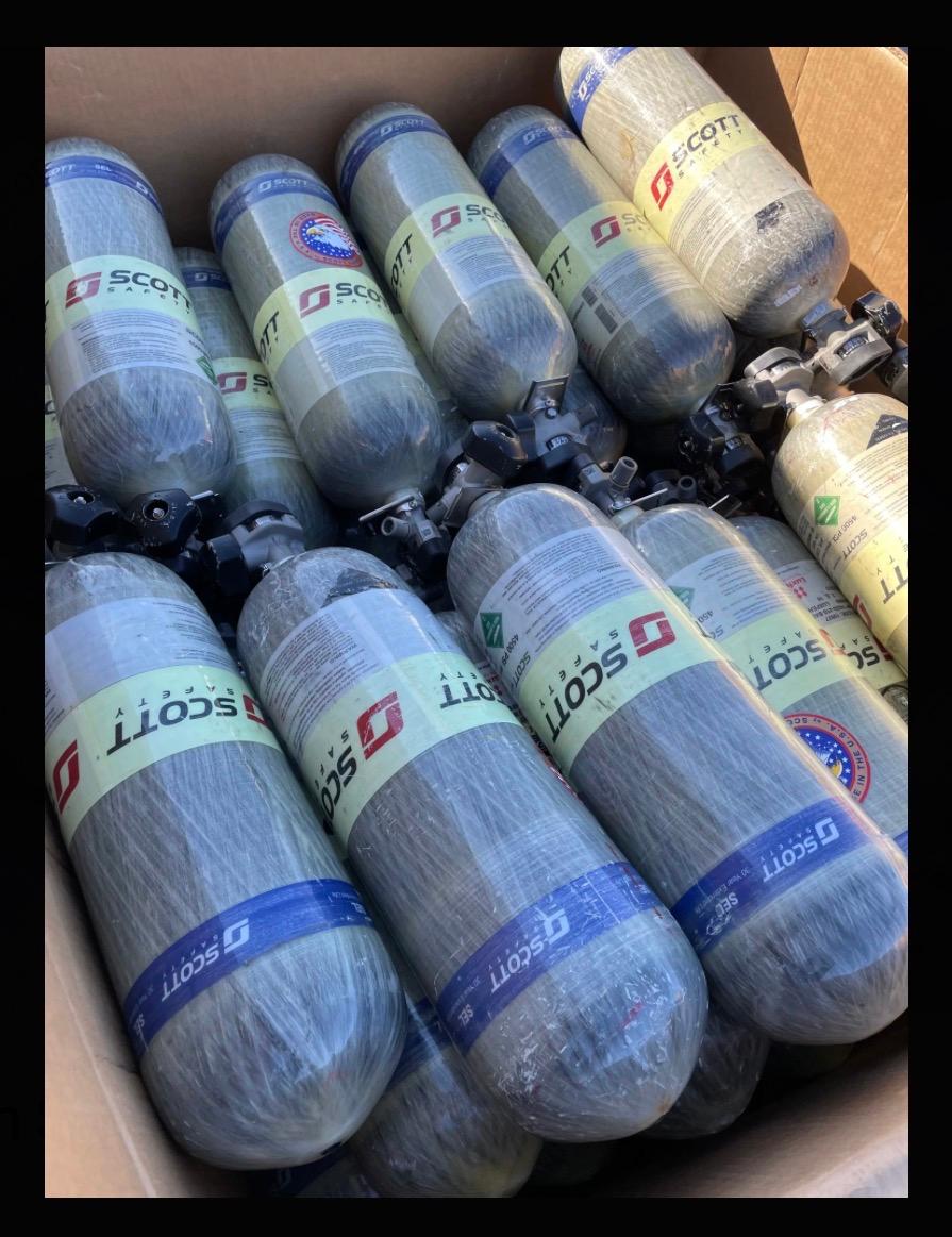 Scott Safety 4500psi 45min SEL Cylinders Mfr 2016 - image 5
