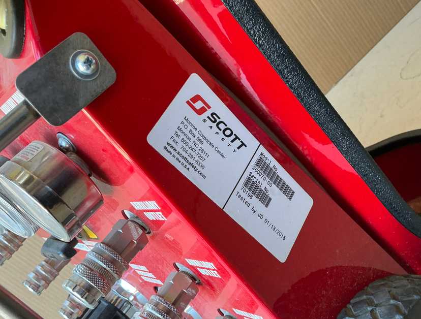 Scott Safety TRC-1 Mobile Air Cart Model No. 200070-05 — photo 7