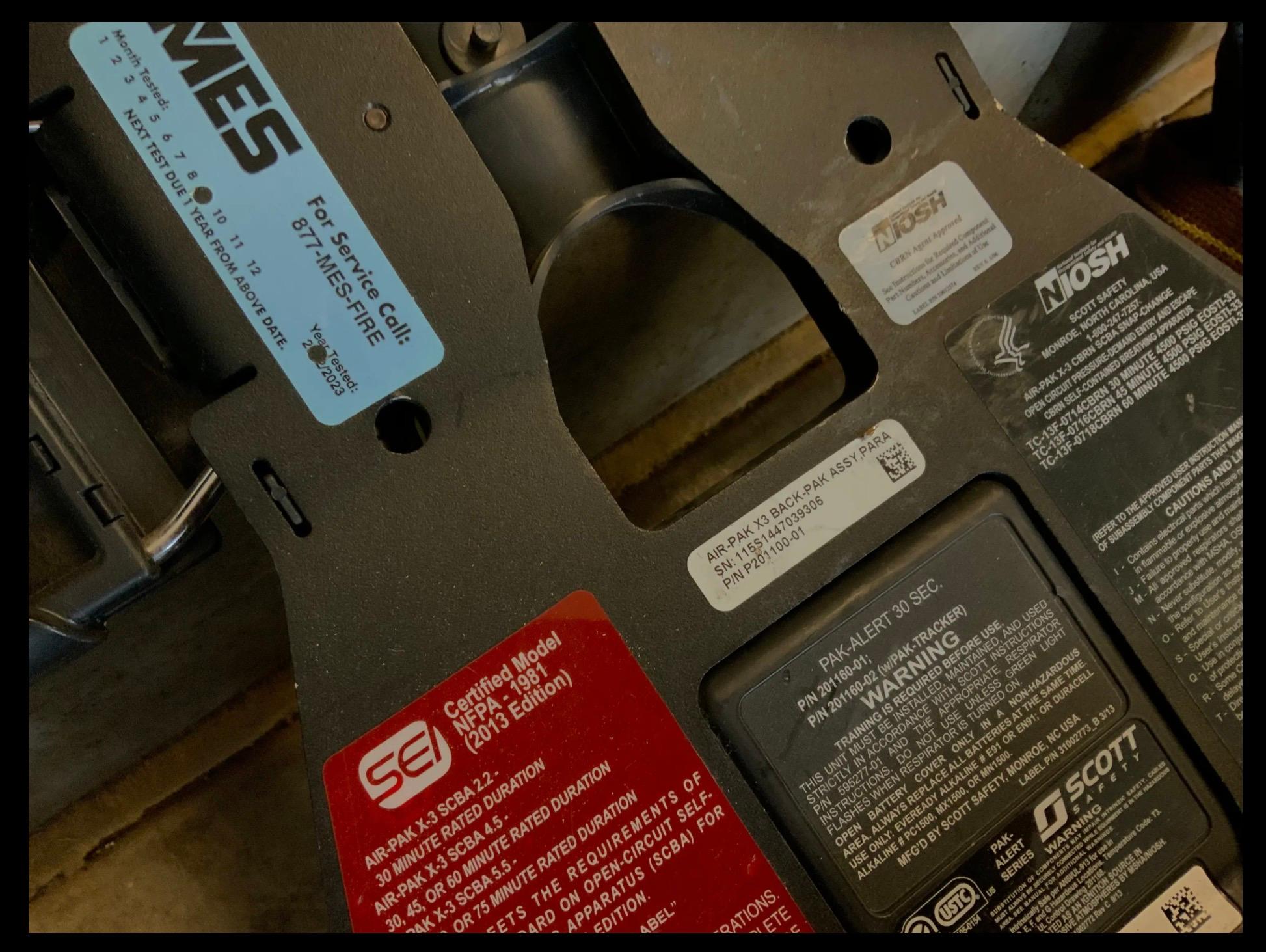 Scott 4.5 X3 Snap Change 4500 PSI CBRN SCBA - image 5