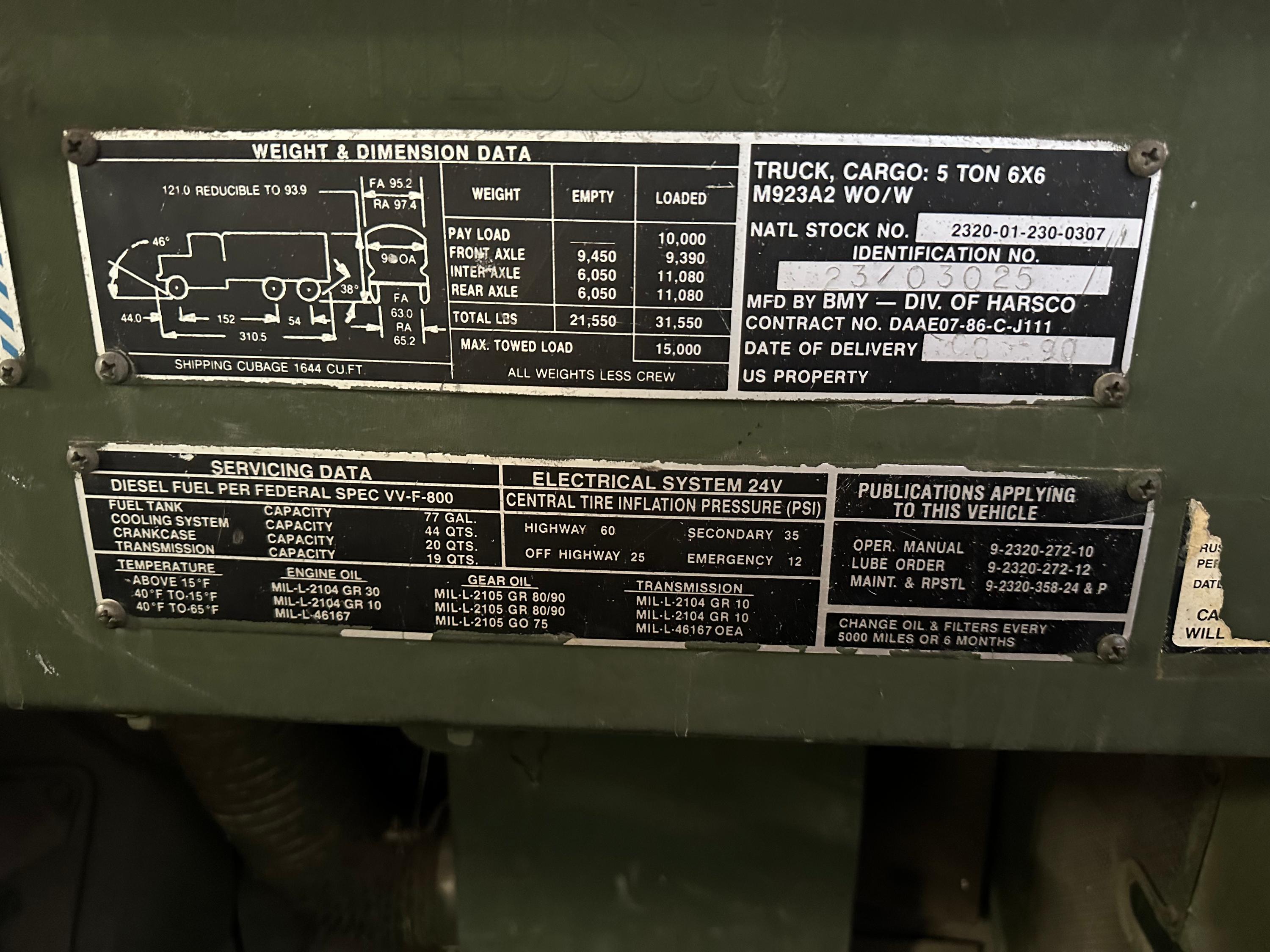 1990 BMY Military Brush Truck - image 7