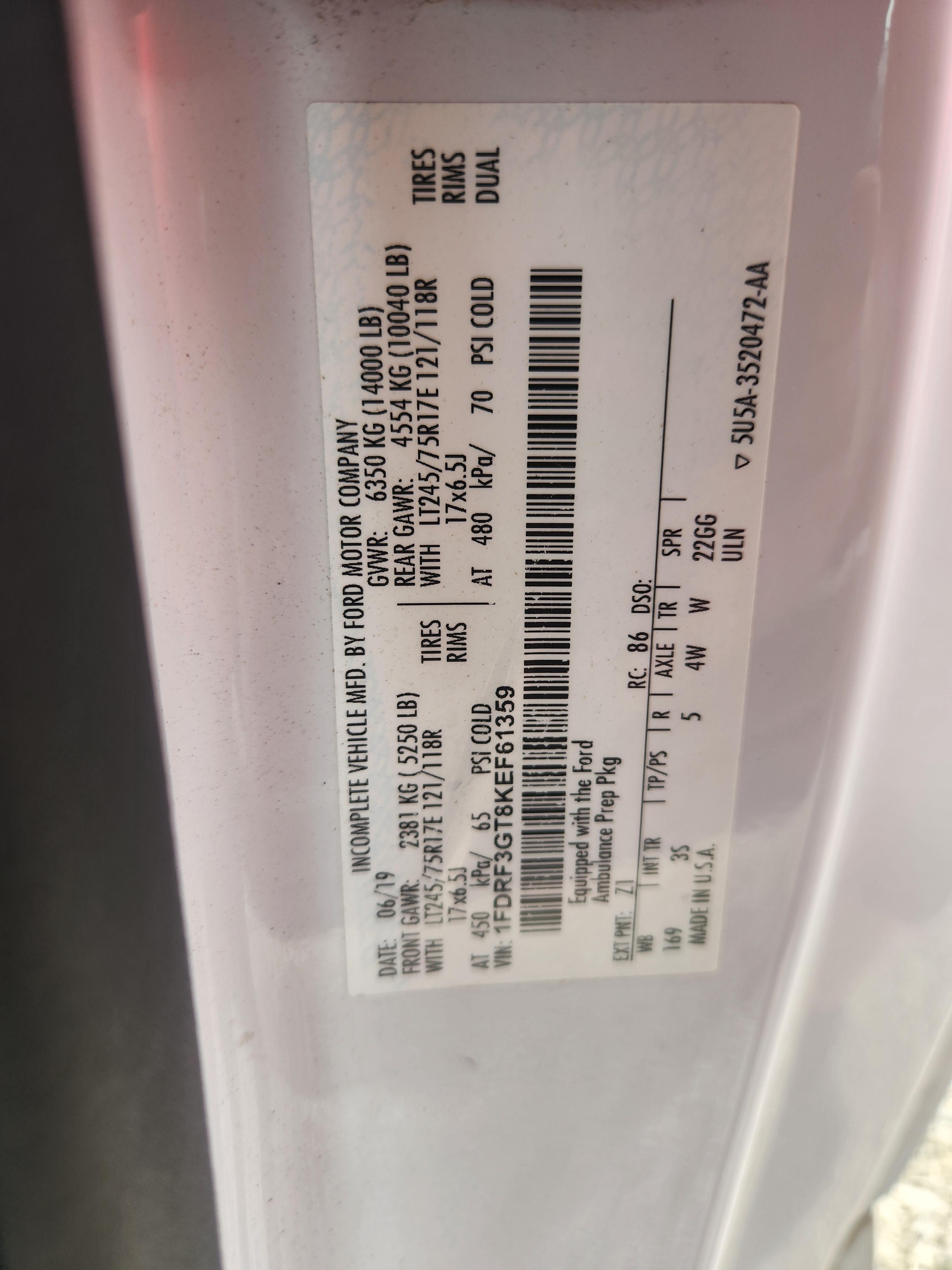2019 Ford F350 Type I Ambulance - image 23