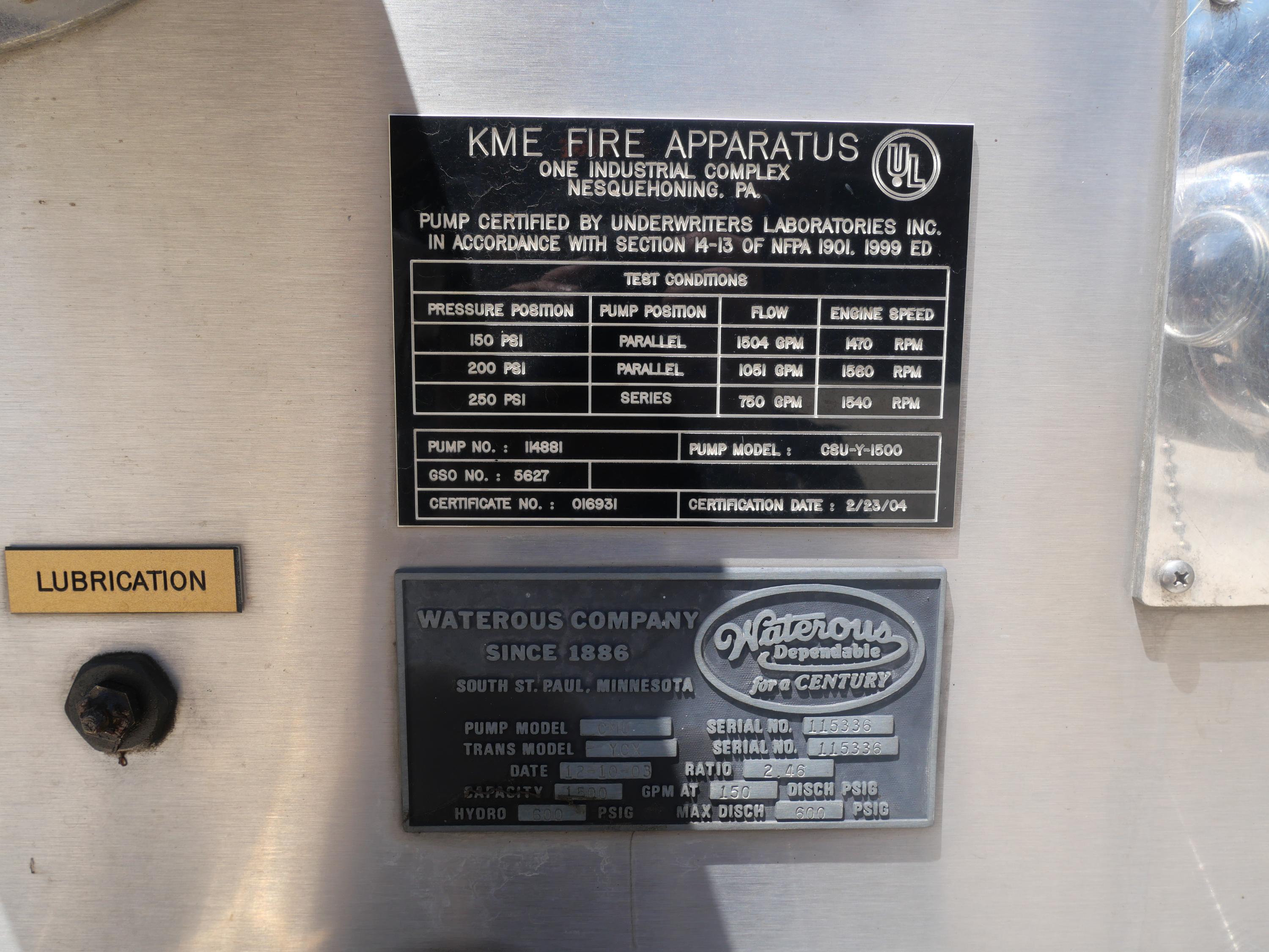 2004 KME Pumper - image 39