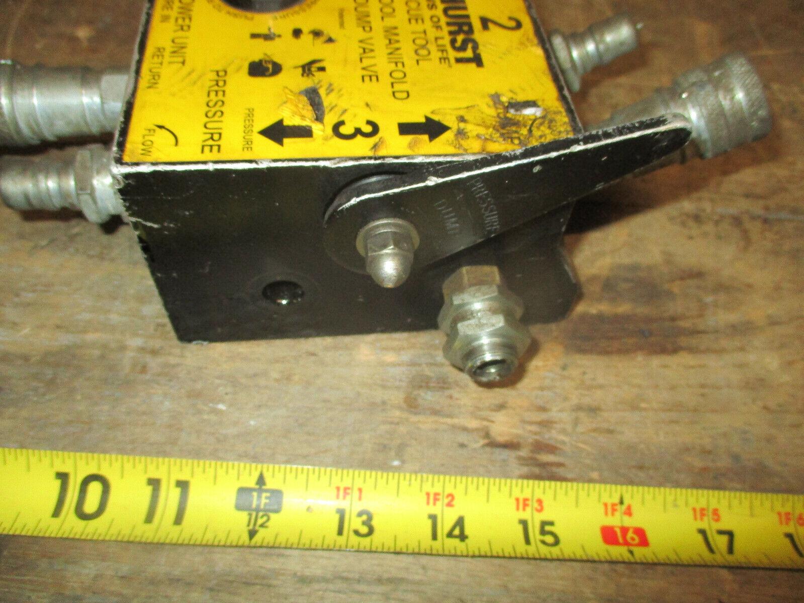 Hurst Jaws of Life Hydraulic Hub Junction Hub Hydraulic Fire Rescue Tools - image 6
