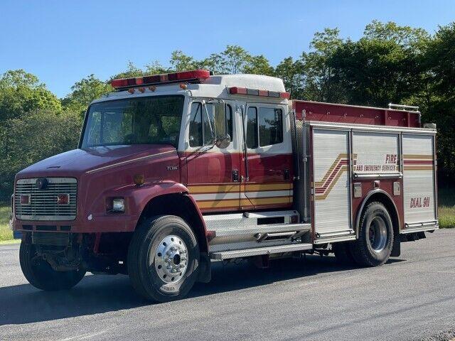 1997 Freightliner FL106 Crew Cab Fire Pumper Truck Detroit Diesel - image 1