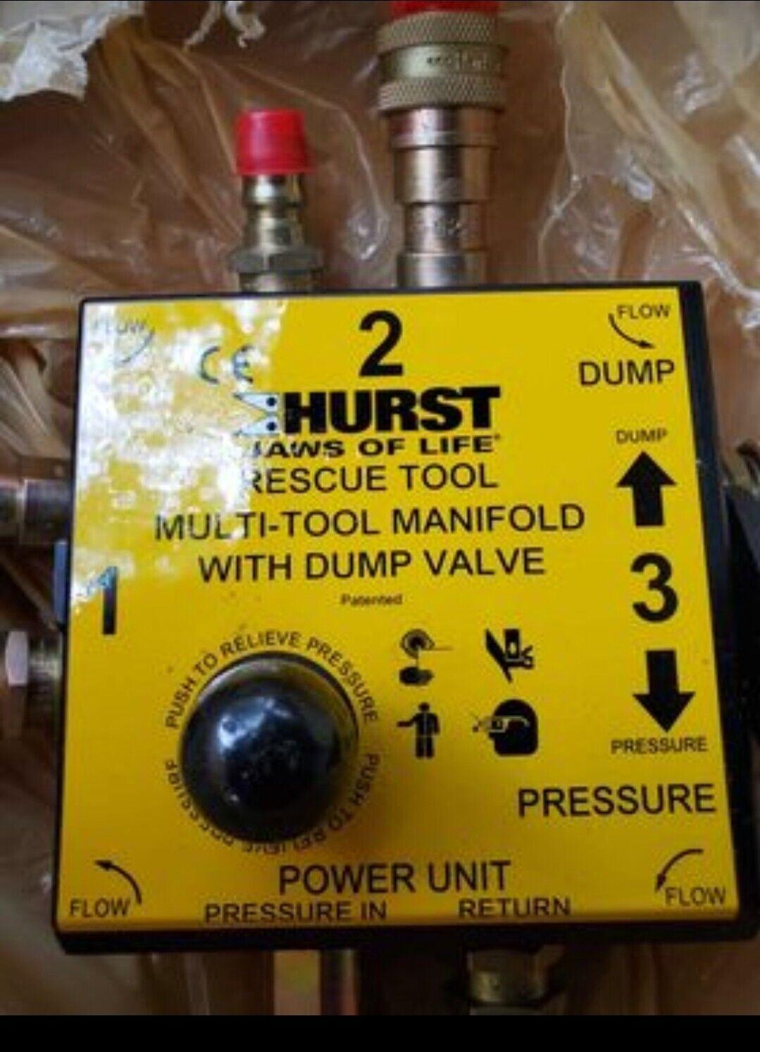 Hurst Jaws Of Life Rescue Systems Rescue Tool Manifold & Dump Valve. NOS - image 2