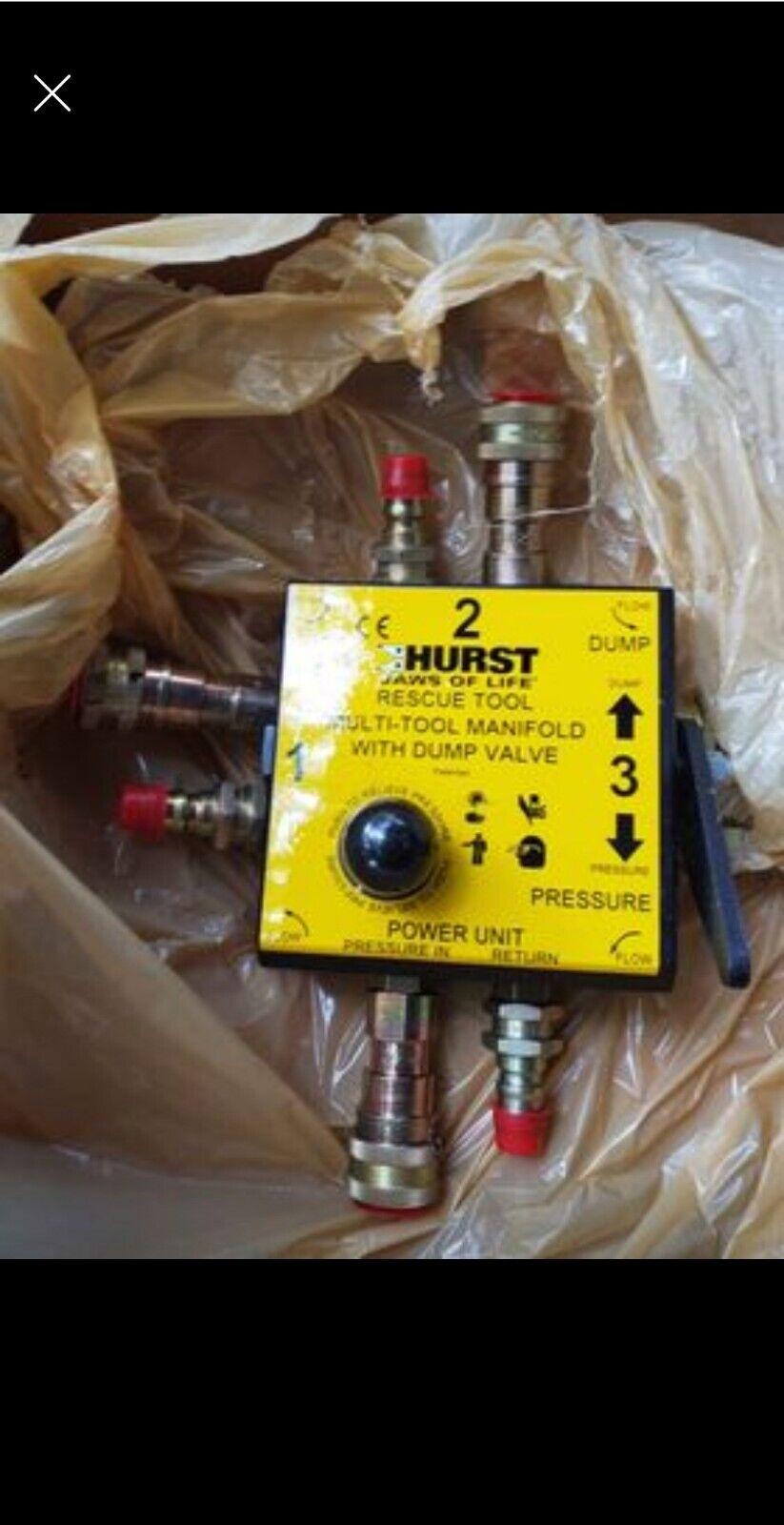 Hurst Jaws Of Life Rescue Systems Rescue Tool Manifold & Dump Valve. NOS - image 6