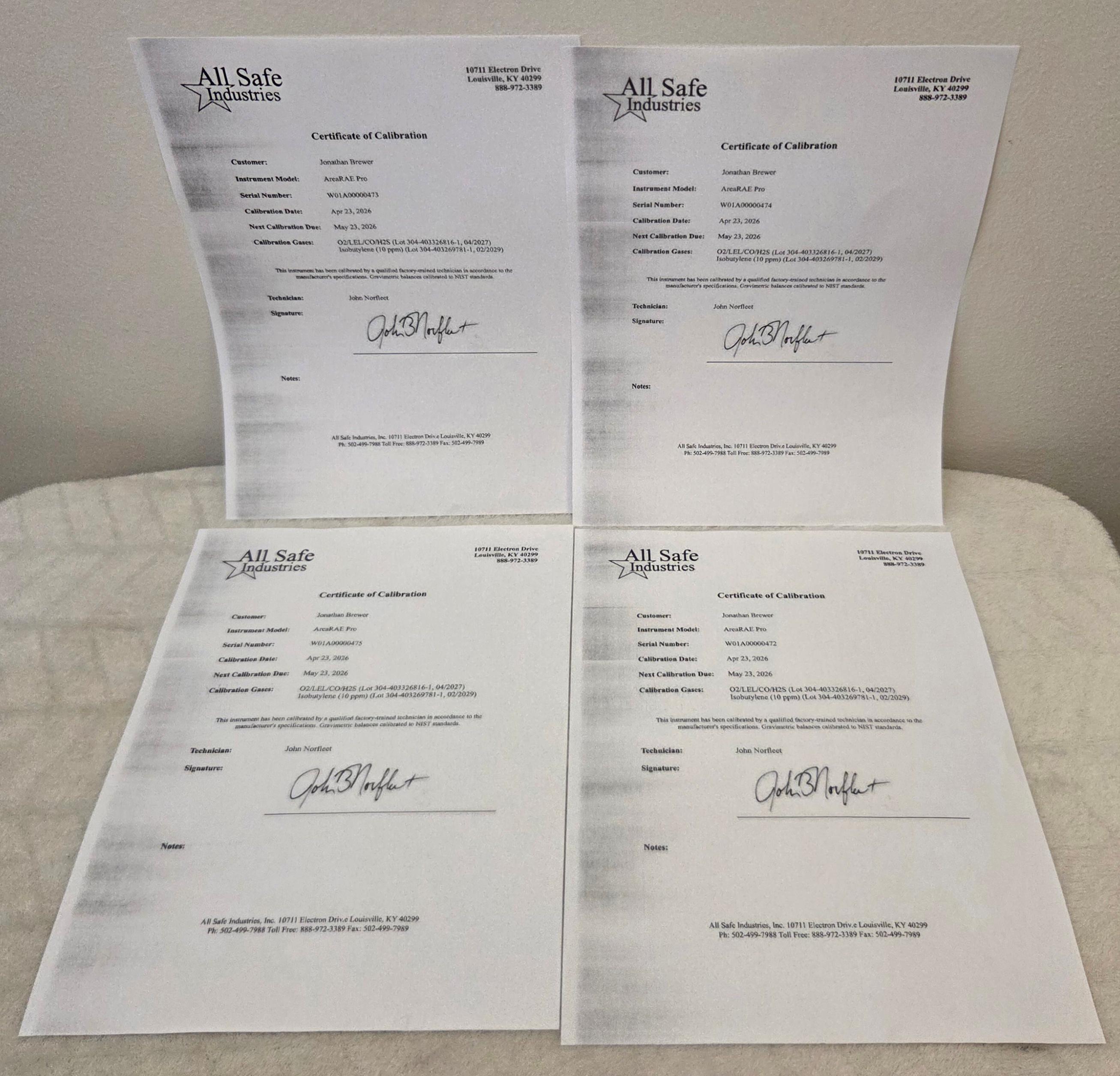 Certified 4-Unit Honeywell AreaRAE Pro CBRNE Fleet – Turnkey RDK with All Safe Certification - image 22
