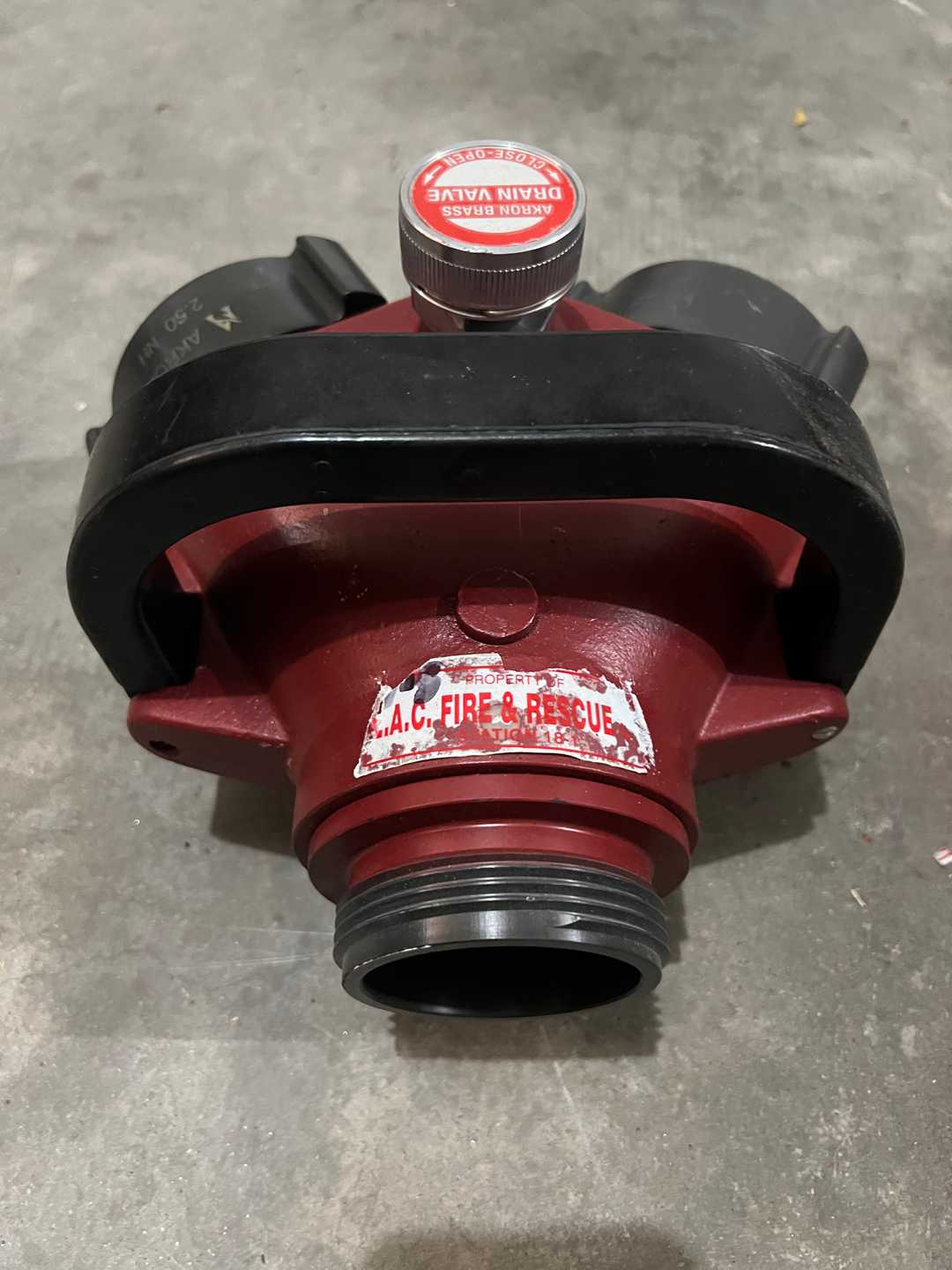 Akron Clapper Valve Siamese