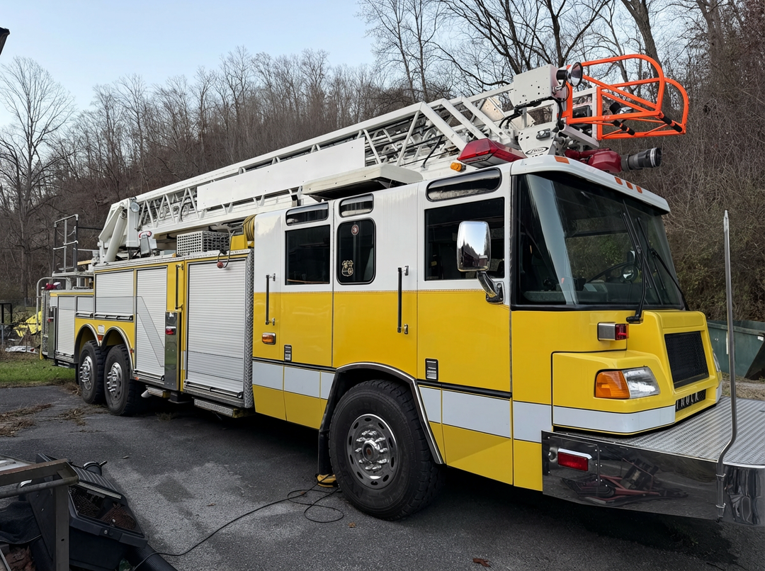 1998 Pierce Detroit Series 60 Diesel, 430 HP 105' Aerial