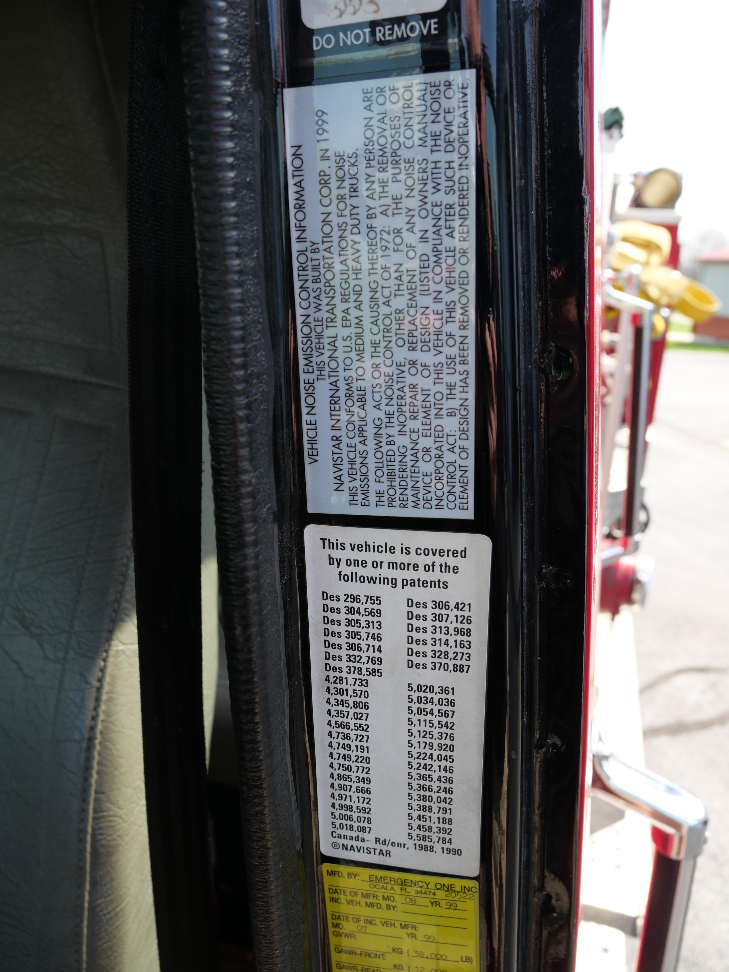 2000 E-One International Pumper - image 22