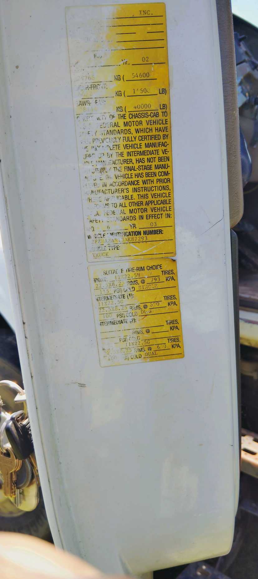 2003 Sterling LT9500 Dump Truck — photo 8