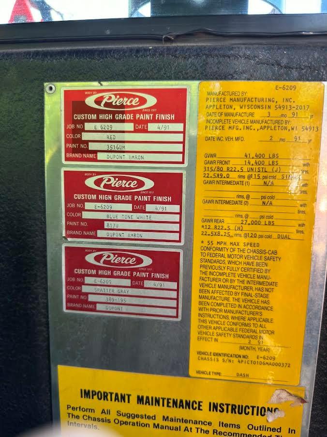 1992 Pierce Dash Pumper - image 37