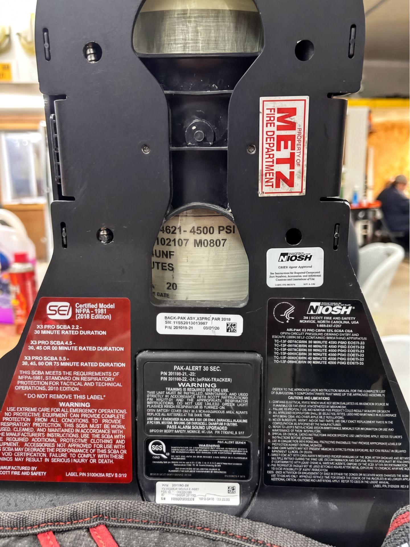 2020 Scott SCBA AirPack 4.5, Spare Bottle | #5 - image 3