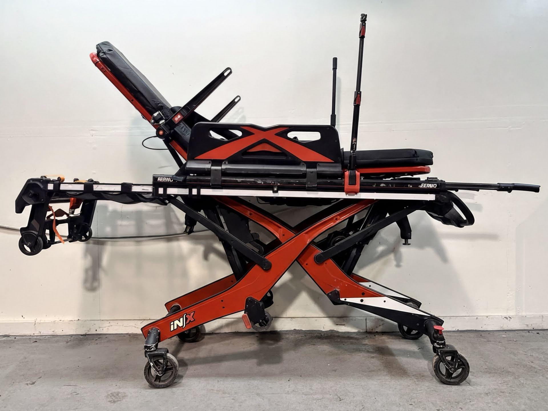 Ferno IN/X 700LB Power Stretcher Cot Gurney w/ Ferno F1 Ambulance Mount - image 3
