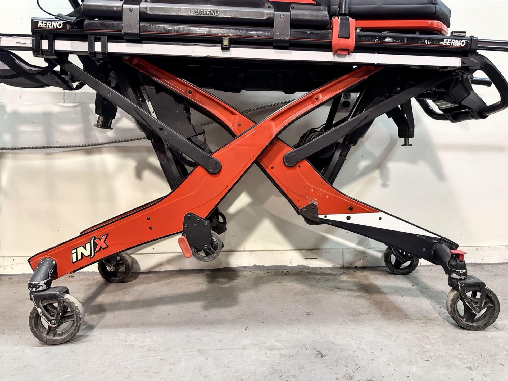 Ferno IN/X 700LB Power Stretcher Cot Gurney w/ Ferno F1 Ambulance Mount - image 4