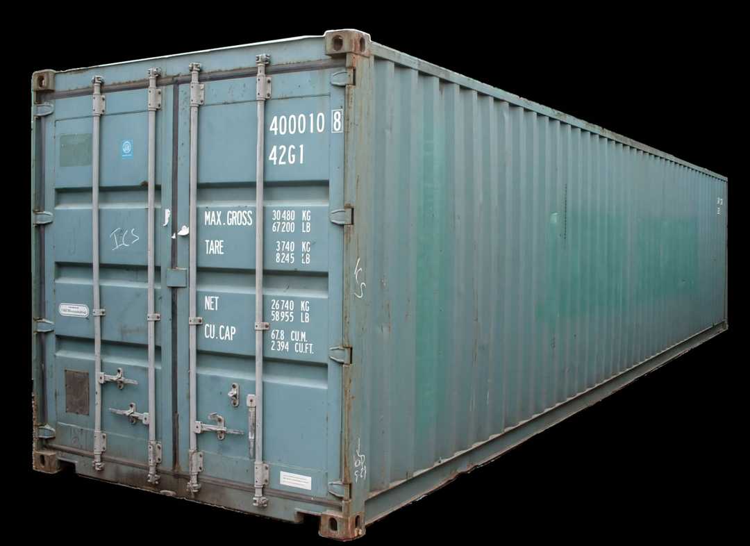 Barely used 40 ft shipping container