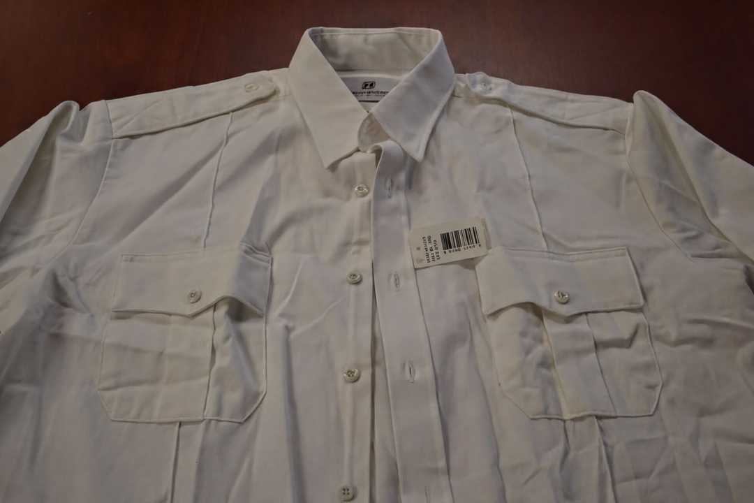 Horace Small Firefighter Uniform Shirt White Long Sleeve 2XL