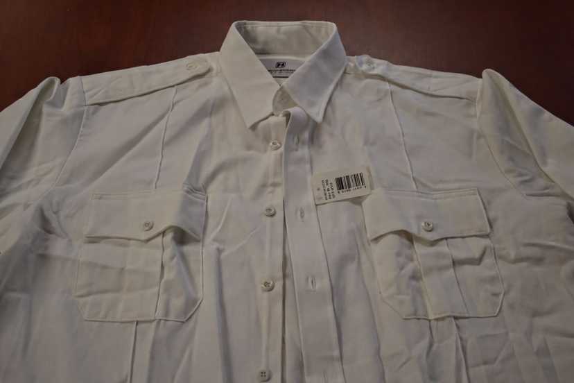Horace Small Firefighter Uniform Shirt White Long Sleeve 2XL
