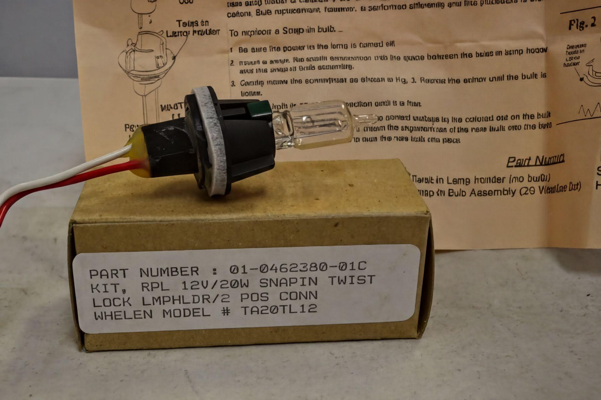 Whelen Halogen Replacement Assembly 12V/20W TA20TL12 - image 2