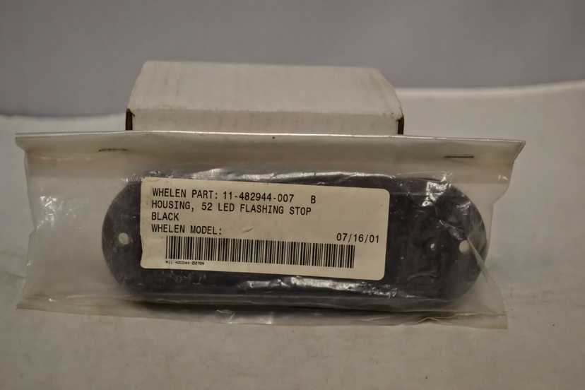 Whelen 52 Series LED Flashing Stop Black Housing