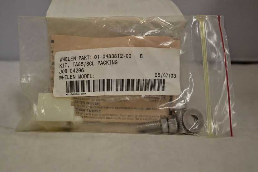Whelen Part TA85/SCL KIT PACKING