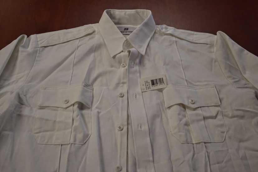 Horace Small Firefighter Uniform Shirt White Long Sleeve L — photo 2